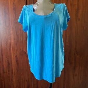 NWT - Gorgeous Teal Blue, Scoop Neck Crew sz L